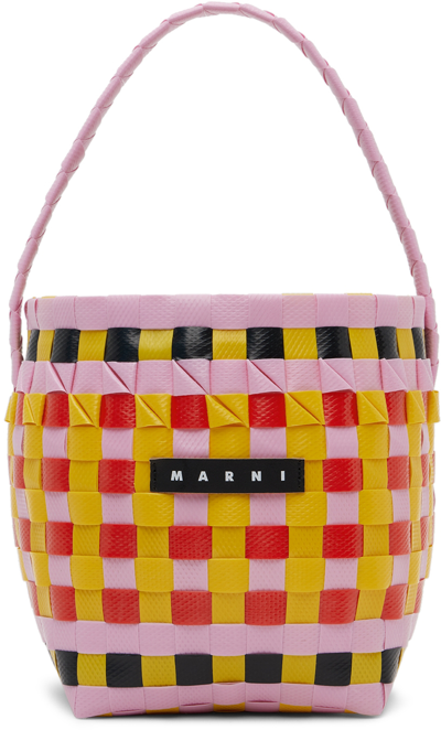 Shop Marni Kids Multicolor Pod Bucket Tote In 0m331