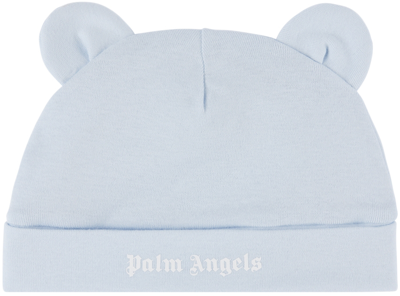 Shop Palm Angels Baby Blue Teddy Bear Beanie