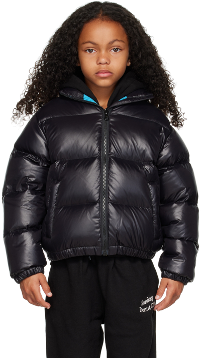 Shop Sunday Donut Club® Kids Black Puffa Down Jacket