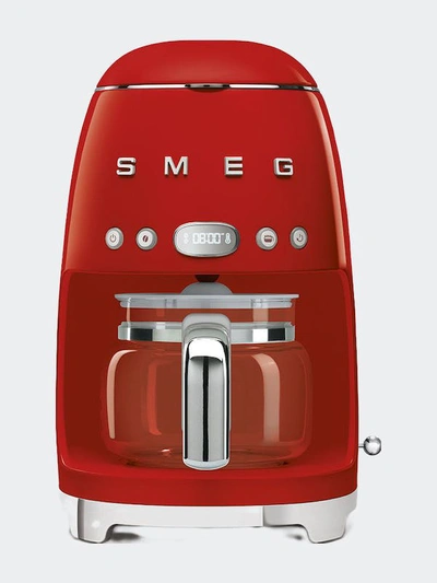 Shop Smeg Drip Filter Coffee Machine In Red