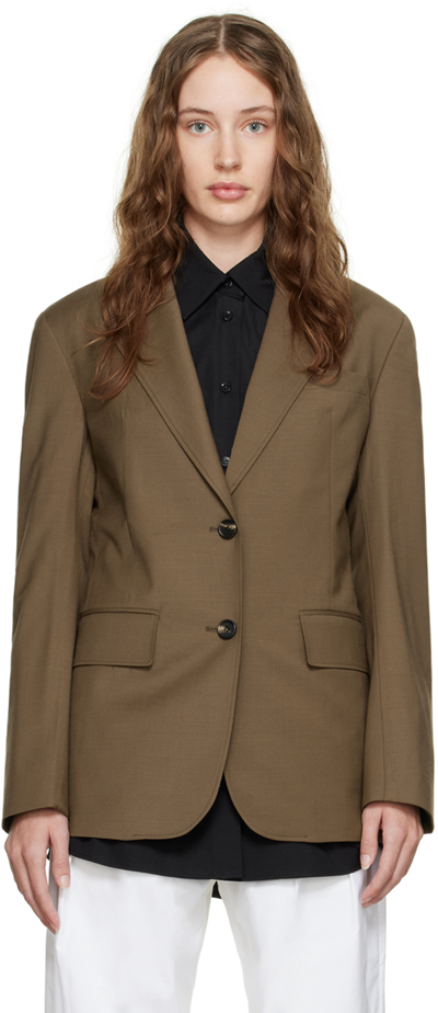 Shop Arch The Brown Single-breasted Blazer