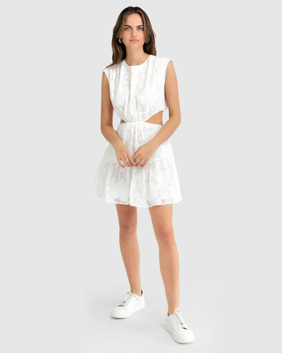 Shop Belle & Bloom Lovesick Mini Dress In White