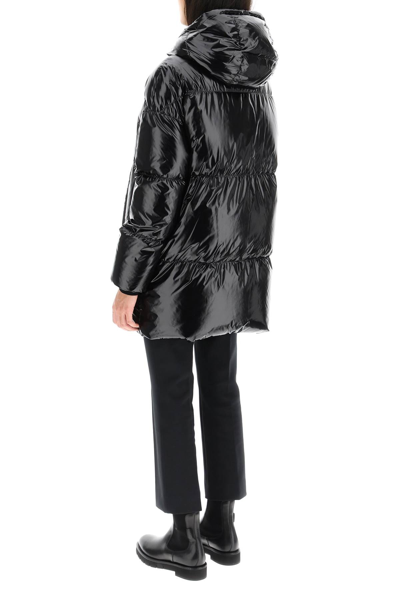 Shop Herno Laminar Laminar Glazed Ripstop Oversize Down Jacket In Black