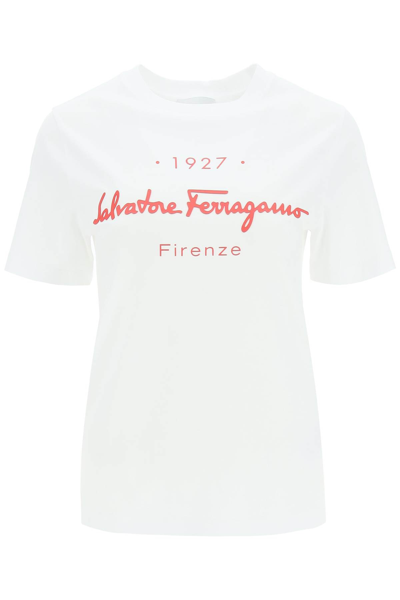 Shop Ferragamo 1927 T-shirt In White