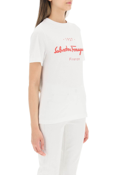 Shop Ferragamo 1927 T-shirt In White