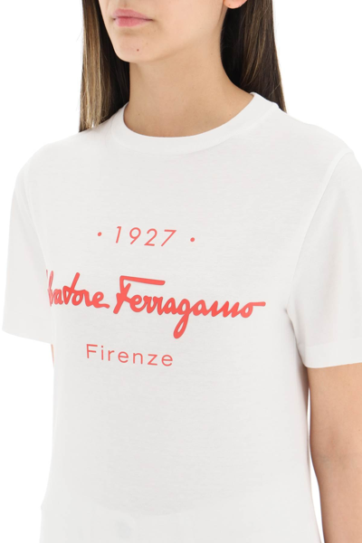 Shop Ferragamo 1927 T-shirt In White