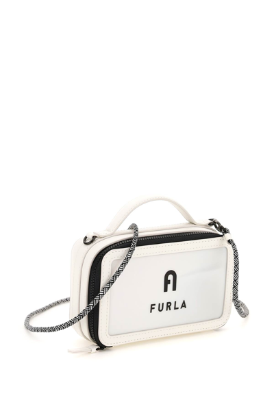 Shop Furla 'babylon' Mini Bag In White,black