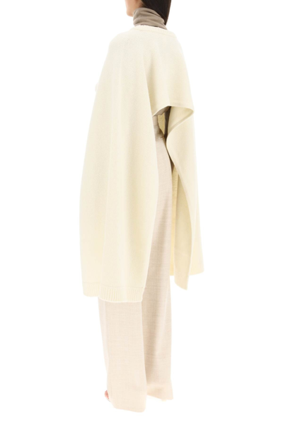 Shop Totême Wool Pullover Scarf In White