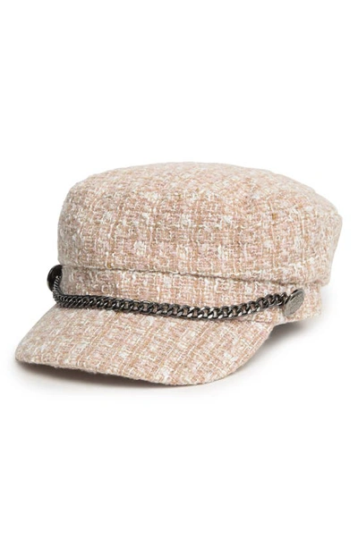 Shop Vince Camuto Chain Strap Conductor Cap In Pale Pink