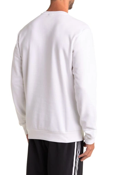 Shop Adidas Originals Feel Cozy Sweatshirt In White/black