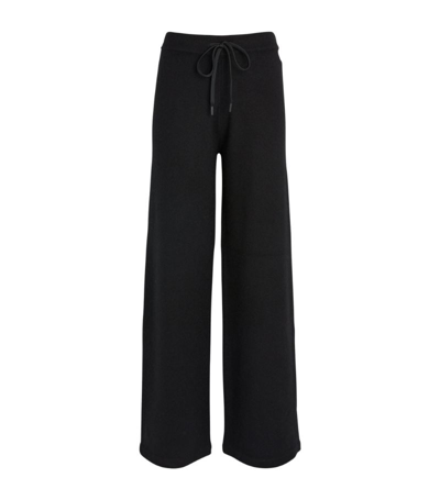 Shop Yves Salomon Knit Trousers In Black