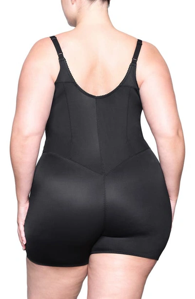 Skims Glam Short Bodysuit In Onyx