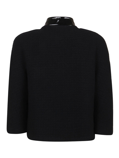 Shop Moschino Women's Black Other Materials Outerwear Jacket