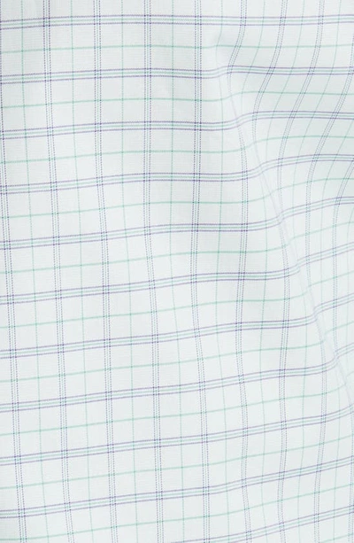 Shop Duchamp Tailored Fit Plaid Dress Shirt In Green