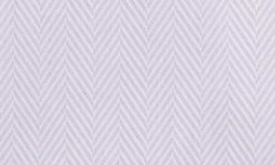 Duchamp Tailored Fit Herringbone Dress Shirt In Lilac