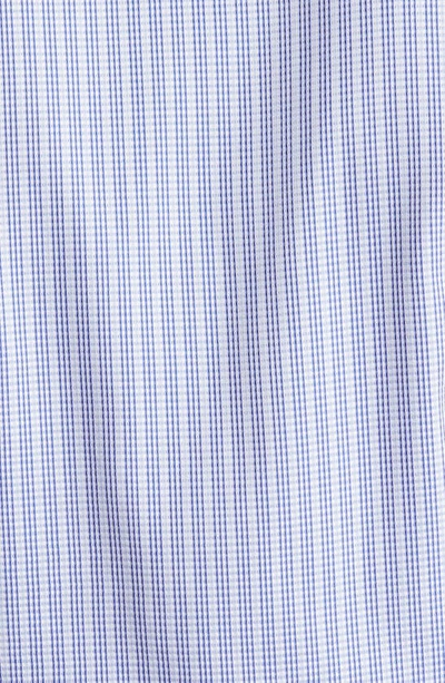 Shop Daniel Hechter Trim Fit Stripe Dress Shirt In Navy