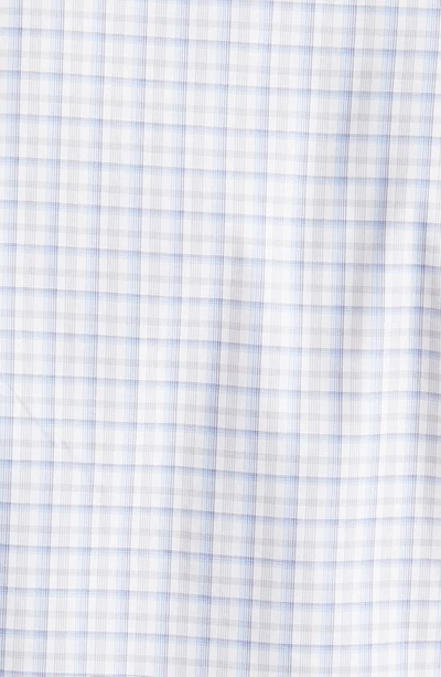 Shop Daniel Hechter Trim Fit Box Check Cotton Dress Shirt In Blue