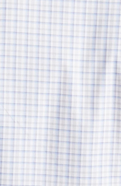 Daniel Hechter Trim Fit Box Check Cotton Dress Shirt In Blue