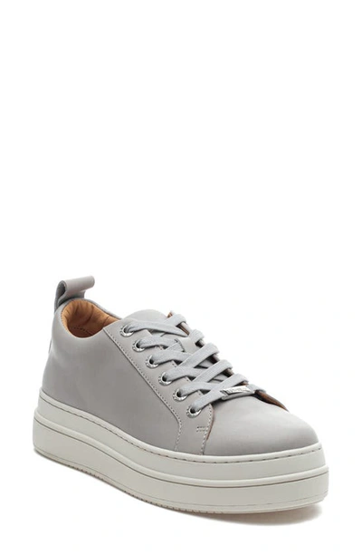 Shop J/slides Nyc Jslides Noca Platform Lace-up Sneaker In Grey Leather