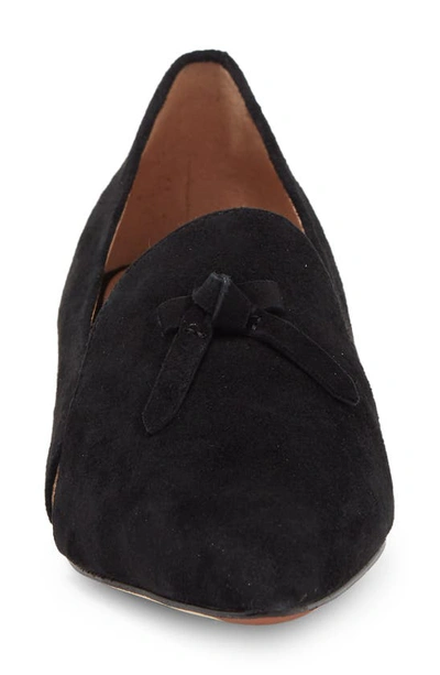 Shop Cole Haan Viola Skimmer Loafer In Black Suede