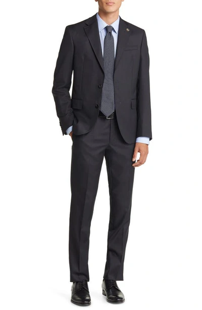 Shop Ted Baker Roger Extra Slim Fit Microdot Wool Suit In Charcoal