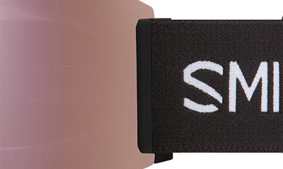 Shop Smith Squad Mag™ 170mm Chromapop™ Low Bridge Snow Goggles In Black / Rose Gold