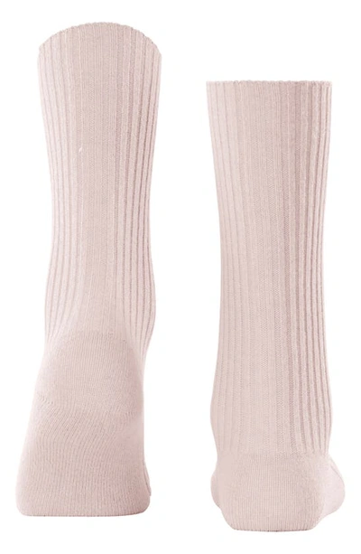 Falke Cosy Wool Blend Boot Socks In Light Pink