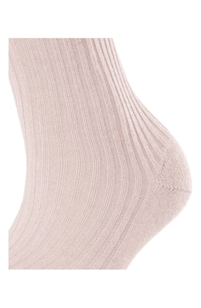 Falke Cosy Wool Blend Boot Socks In Light Pink
