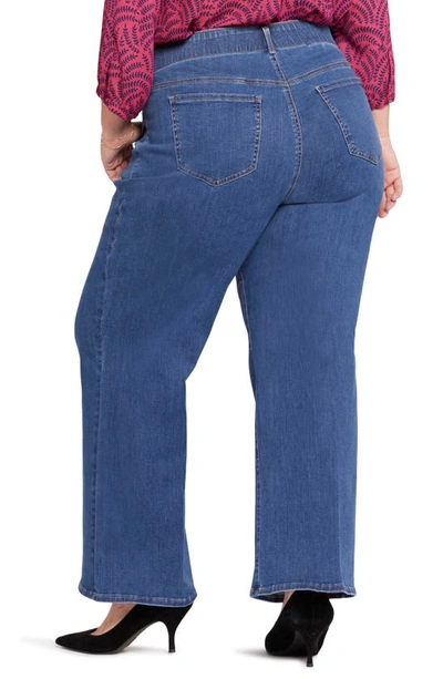 Nydj Waist Match Major Wide Leg Jeans In Waterfall
