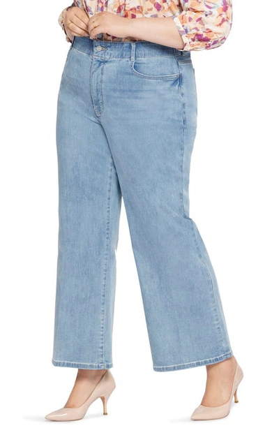 Shop Nydj Waist Match Major Wide Leg Jeans In Crystalline