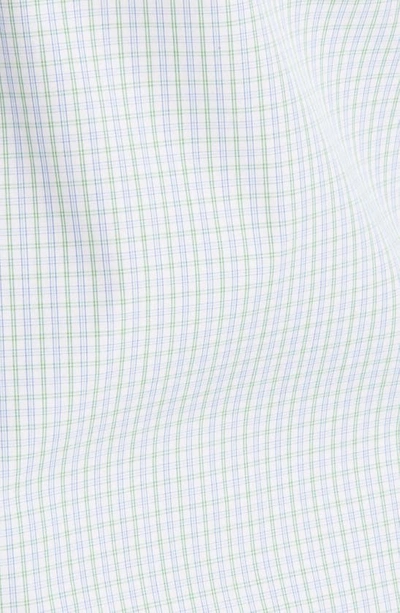 Shop Duchamp Tailored Fit Check Dress Shirt In Green