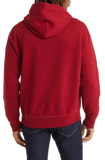 Shop Polo Ralph Lauren Fleece Pullover Hoodie In Holiday Red