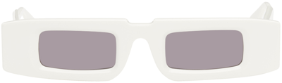 Shop Kuboraum White X5 Sunglasses
