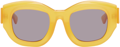 Shop Kuboraum Orange B2 Sunglasses In Vibrant Mandarine
