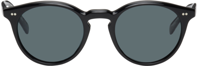 Shop Oliver Peoples Black Romare Sunglasses