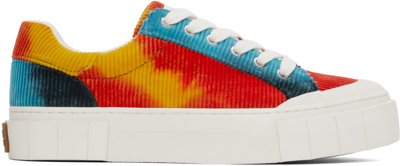 Shop Good News Multicolor Corduroy Opal Sneakers In Tie Dye