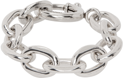 Shop Isabel Marant Silver Large Chain Bracelet In 08si Silver