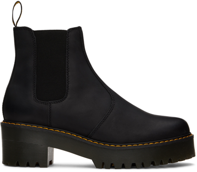 Shop Dr. Martens' Black Rometty Boots In Black Wyoming