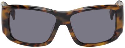 Shop Eytys Tortoiseshell Sinai Sunglasses In Tortoise/black