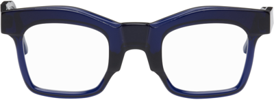 Shop Kuboraum Navy K21 Glasses In Royal Blue