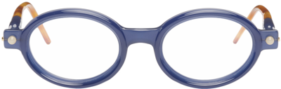 Shop Kuboraum Blue P6 Glasses In Blue, Blue + Light T