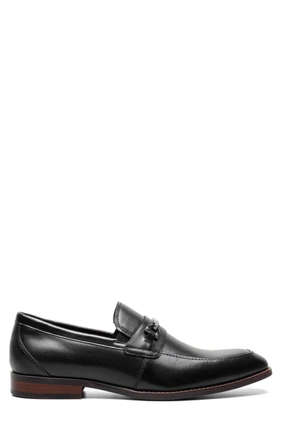 Shop Stacy Adams Kent Leather Loafer In Black