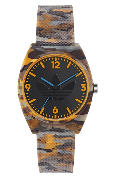Adidas Originals Project Multi Watch, Resin ModeSens Two In Rubber Strap | Multi/ Black/ 38mm