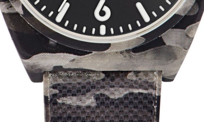 Shop Adidas Originals Project Two Camo Print Resin Strap Watch, 38mm In Multi/ Black/ Multi