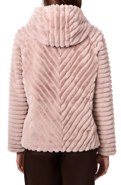Shop Bernardo Faux Fur Jacket In Petal Pink