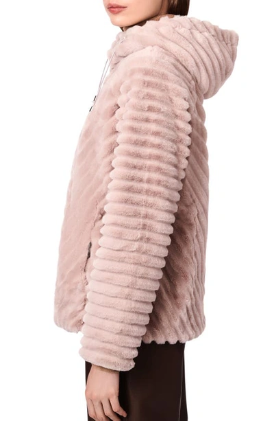 Shop Bernardo Faux Fur Jacket In Petal Pink