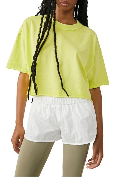 Shop Free People Fp Movement Inspire Cotton T-shirt In Highlighter