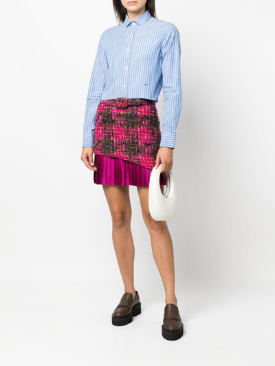 Shop Andersson Bell Boucle Pleated Skirt In Pink