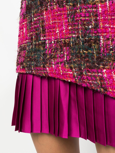 Shop Andersson Bell Boucle Pleated Skirt In Pink