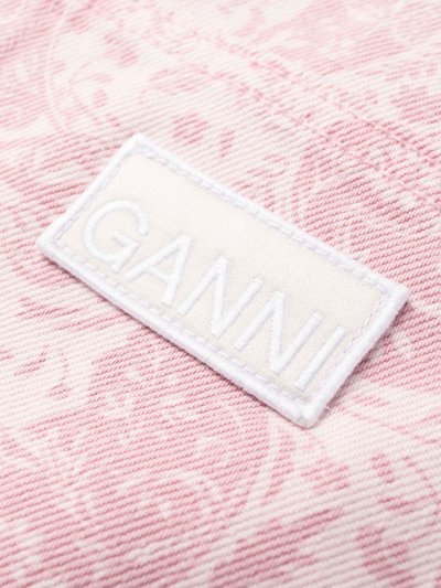 Shop Ganni Trousers Pink